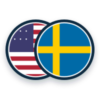 US Dollar / Swedish Krona logo