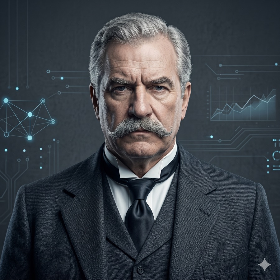 J.P. Morgan AI analyst persona portrait