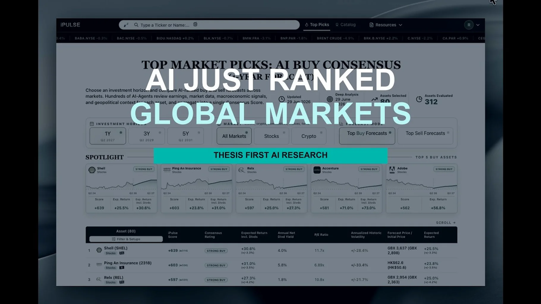 iPulse AI Demo: AI Market Research, Top Picks, and Advisor Forecasts video poster